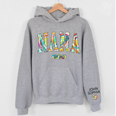 Lofaris Grandma Gigi And Kids Color Heart Custom Name Hoodie